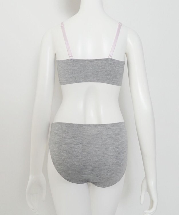 WEGO 【ブラトップ＆ショーツセット】Liliane　Ciel　サイドライン グレー