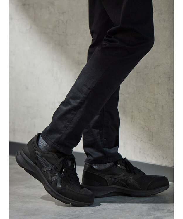ASICS WALKING ハダシウォーカー メンズ 3E相当 ブラック系