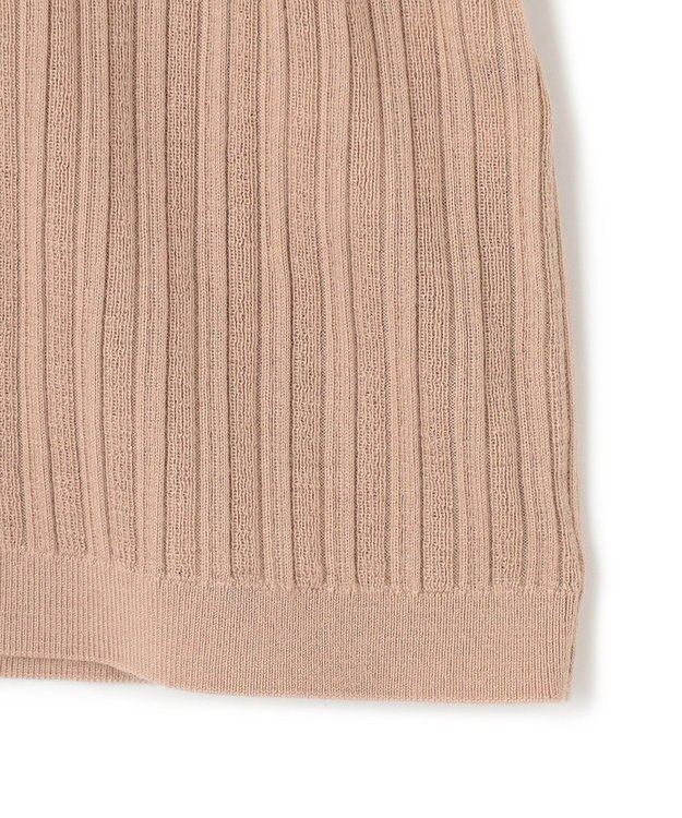 JOSEPH 【洗える】メリノリブ　ラウンドネックニット Warm Taupe