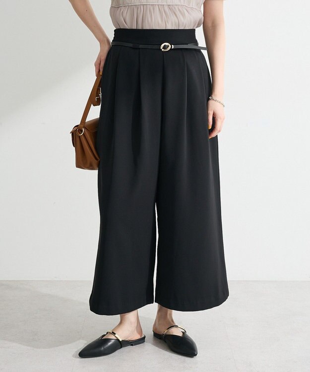 Green Parks ベルト付きスカーチョ Black