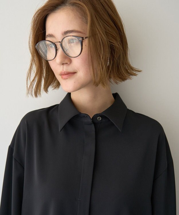 YECCA VECCA 2wayボウタイシャツ Black