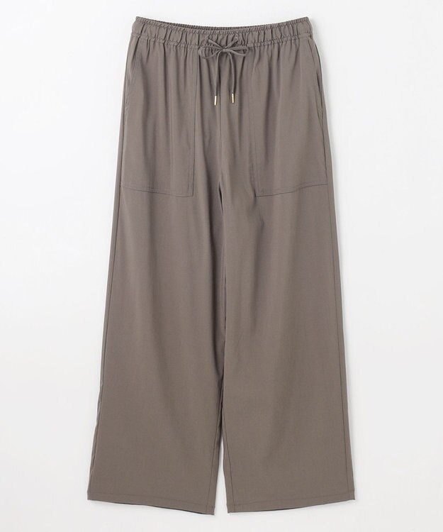 ANY 【新色追加/洗濯機可/ウエストゴム/接触冷感/UVケア/6色展開】清涼リラックスパンツ モカ