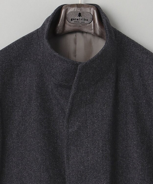 GOTAIRIKU ウールカシミヤビーバー_スタンドカラー グレー系8