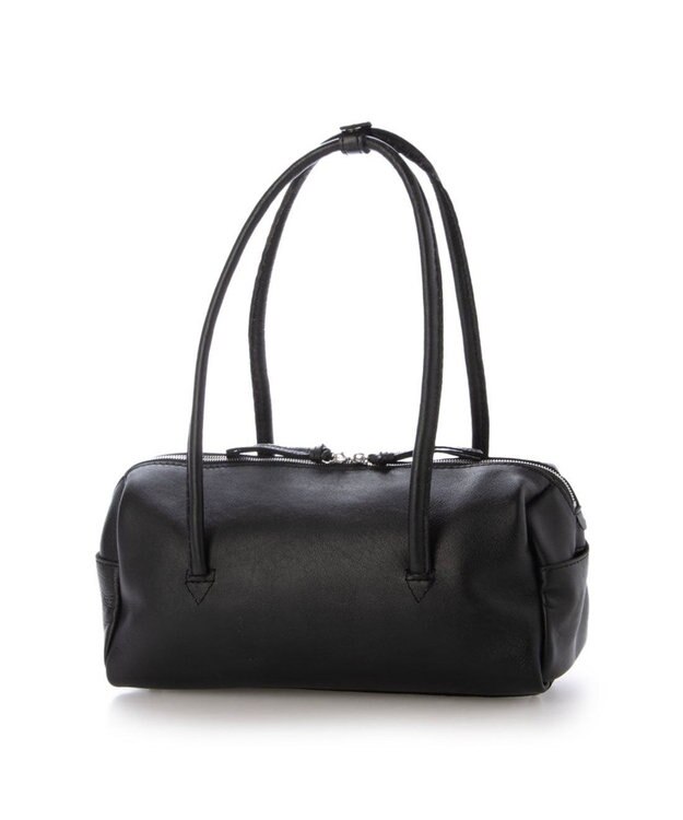 UNBILLION ペルケ perche / ソフトレザーワイドボストントート ブラック