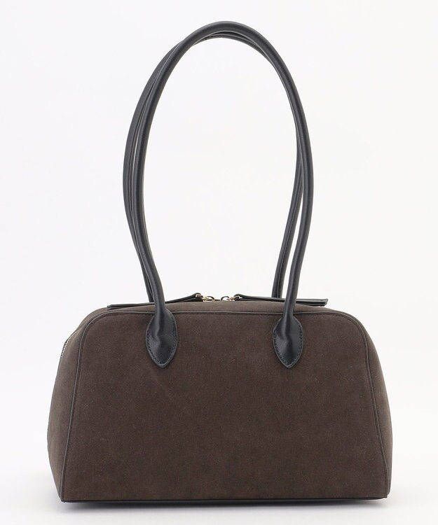 自由区 【SHIHOさん着用】スエードライクボストン バッグ スレート