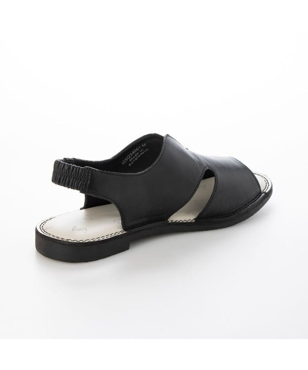 ing <ing>【サスティナブルシリーズ】サイドオープンサンダル ブラック