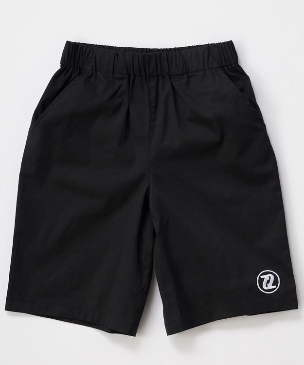 OP／FILA 【SEVEN2】バックブリント ロゴデザインハーフパンツ ブラック