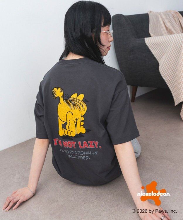 WEGO 【ユニセックス着用ITEM】GARFIELDグラフィックT（SS） スミクロ