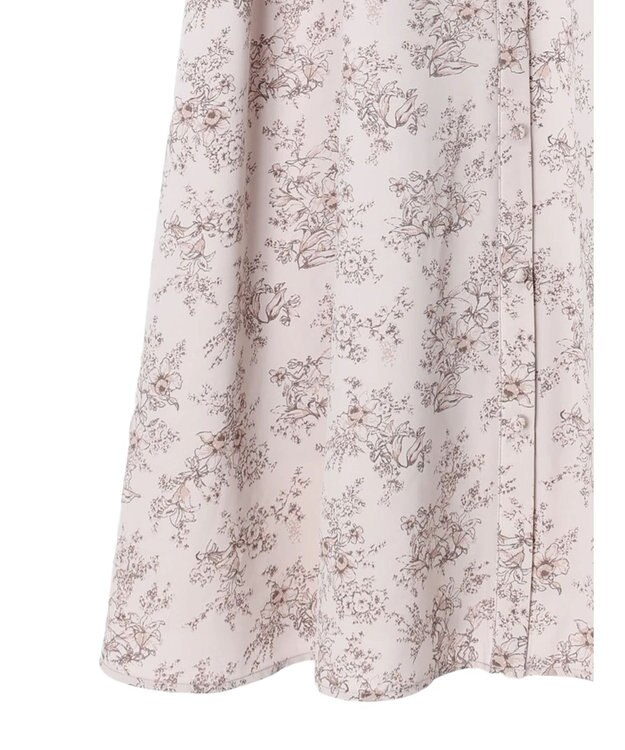 earth music&ecology フラワーフレアワンピース Ivory