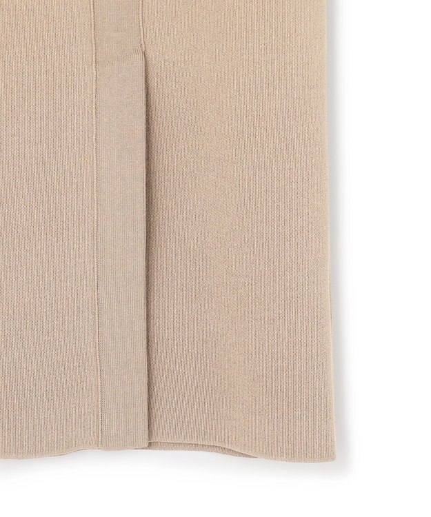 ICB L コットンポリエステルスムース ニットスカート クレイカーキ