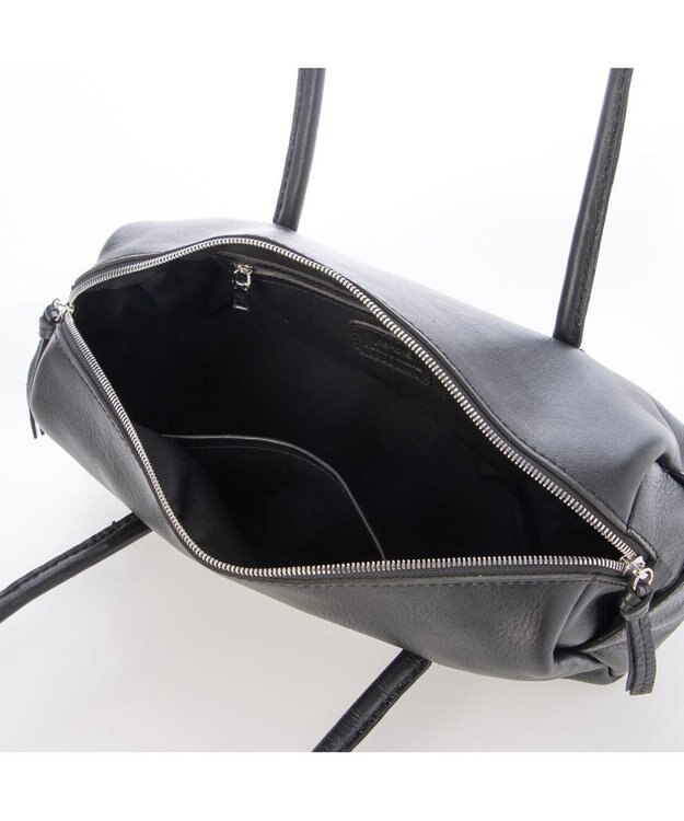 UNBILLION ペルケ perche / ソフトレザーワイドボストントート ブラック