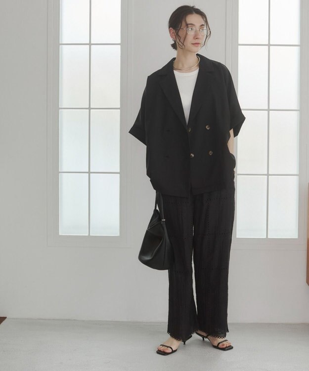 WEGO 【ANGIE VINTAGE】ハーフスリーブジャケット ブラック