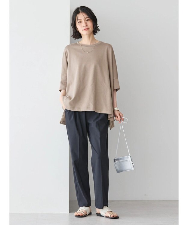 AMERICAN HOLIC 接触冷感ポンチョシルエットポンチプルオーバー Mocha