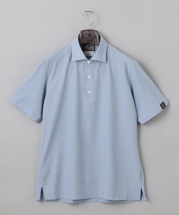 GOTAIRIKU 2年連続売上NO1【仕事で着られる】キレイめ 鹿の子ビズポロシャツ 25年新色/サックスブルー