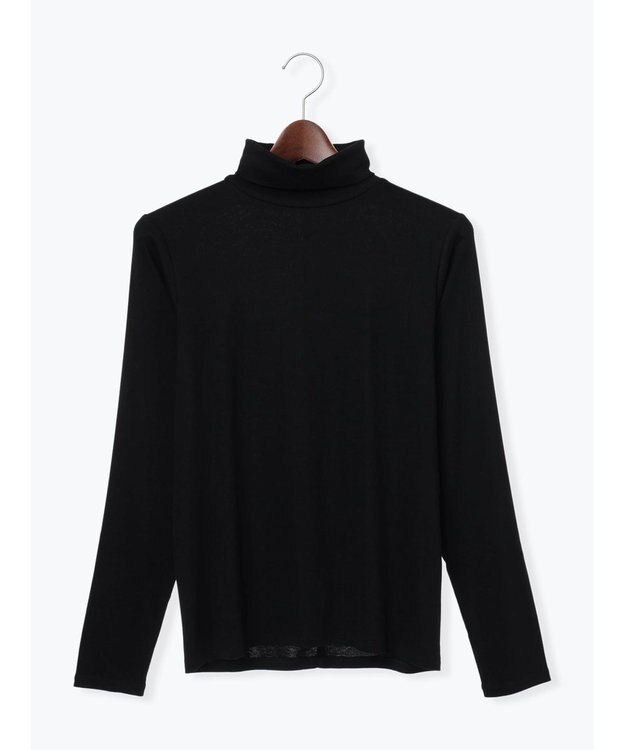 Te chichi 吸湿発熱タートルネックカットソー《2025winter catalog item》 ブラック