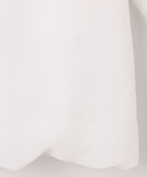 ANY SIS 【洗える】フロントプリーツシフォン ブラウス オフ