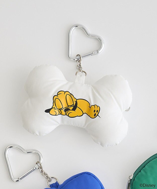 earth music&ecology Ｐｌｕｔｏ／カラビナ付きチャーム Off White