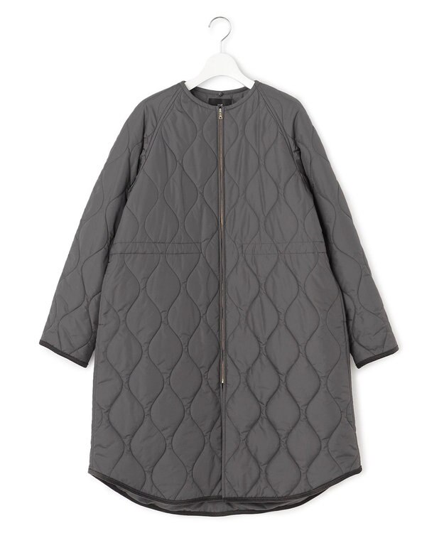 23区 S 【洗える/撥水加工】中綿 ロング パディング アウター グレー系