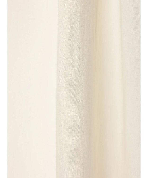 CRAFT STANDARD BOUTIQUE インド綿フリル衿ワンピース Ivory