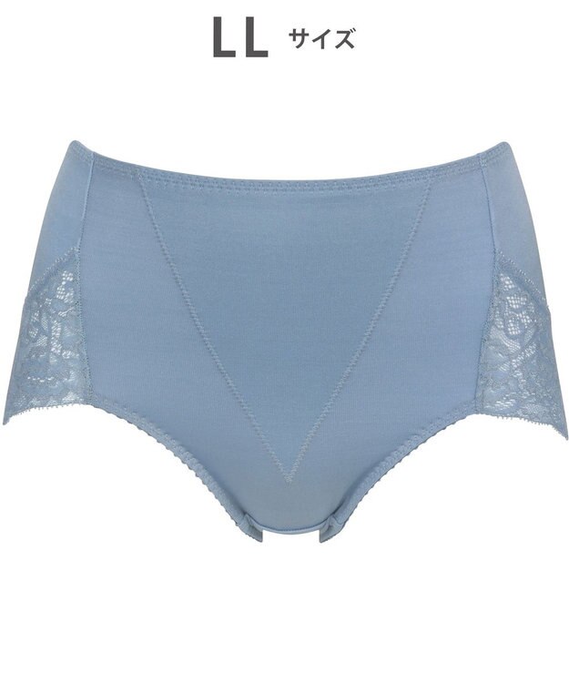 Wing 美尻も叶える補整ショーツ 【Pパンツ】 ほどよくおなか押さえ はきこみ丈ふかめ KJ4210 ウイング／ワコール グレイッシュブルー