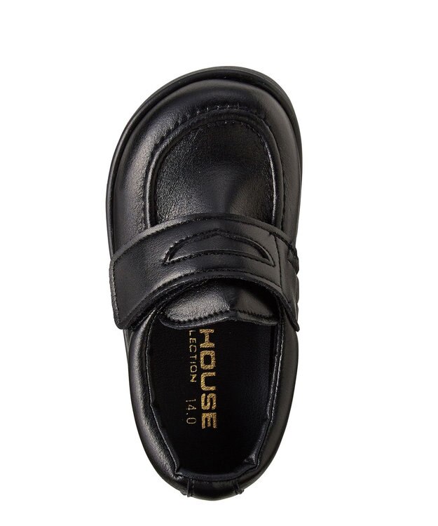 MIKI HOUSE HOT BISCUITS 【ミキハウス】 調節機能付きやわらかローファー風シューズ 黒