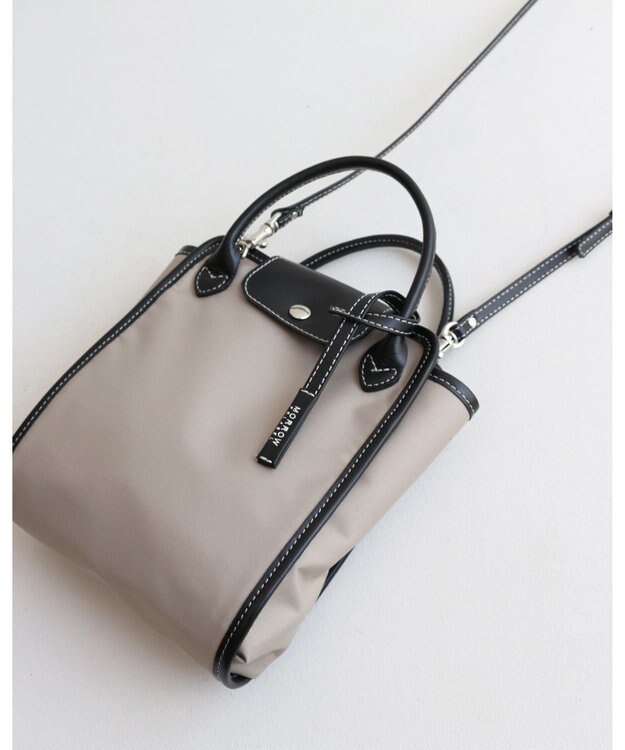 MORROW by thank 新色追加！【軽量】NYC BAG ミニショルダーバッグ ベージュXブラック