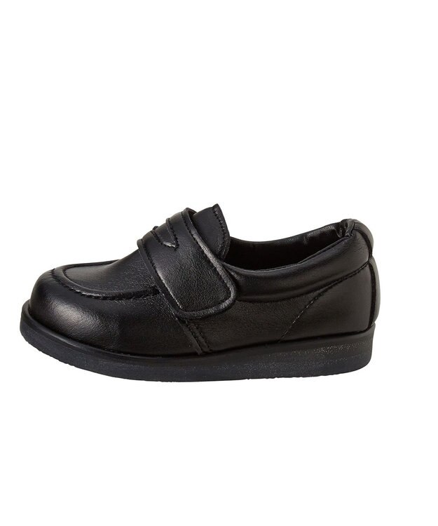 MIKI HOUSE HOT BISCUITS 【ミキハウス】 調節機能付きやわらかローファー風シューズ 黒