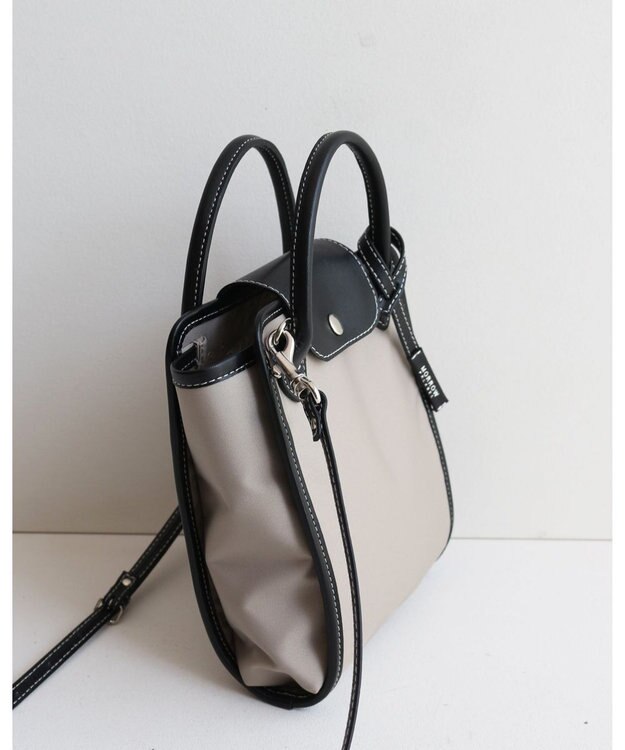 MORROW by thank 新色追加！【軽量】NYC BAG ミニショルダーバッグ ベージュXブラック