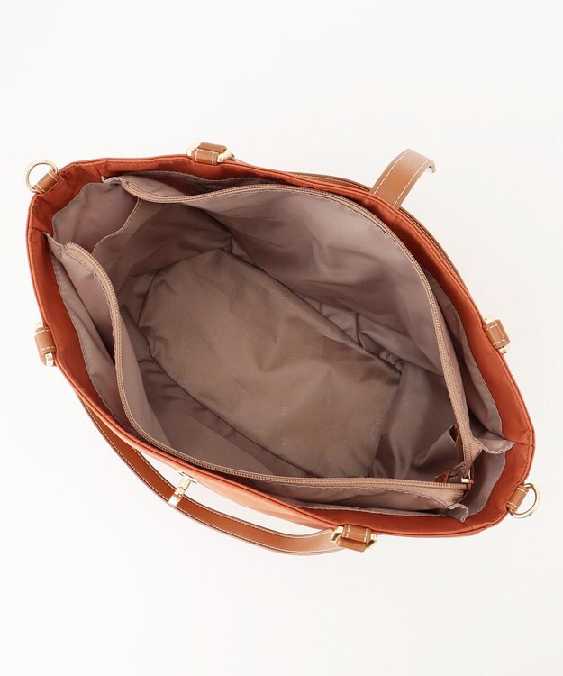 LA BAGAGERIE ひねり金具付きエレガンストート　Mサイズ レンガブラウン