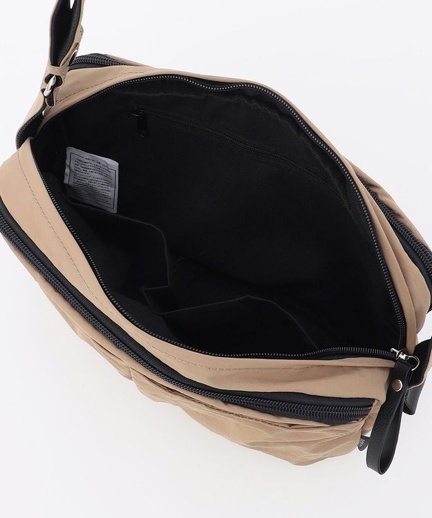 LA BAGAGERIE 【MONICA】フロントポケットショルダーバッグ グレージュ