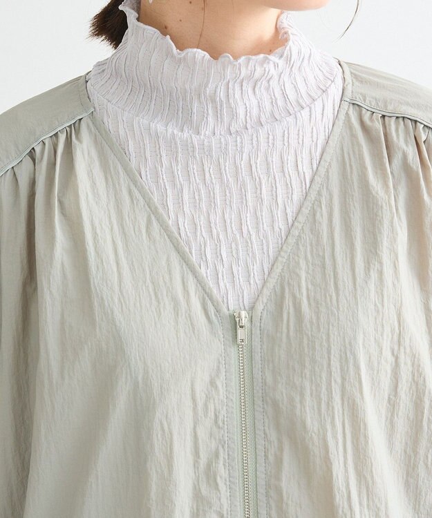 Green Parks Ｖネックドロストライトブルゾン Khaki