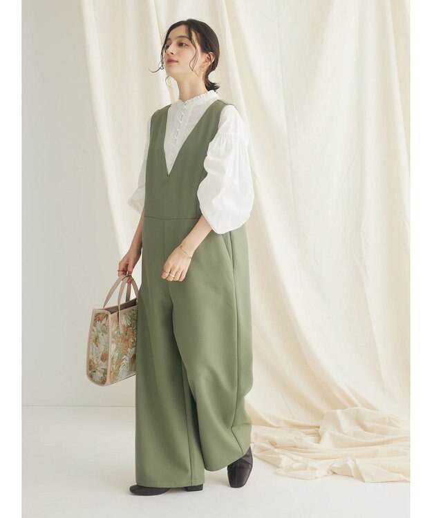 CRAFT STANDARD BOUTIQUE 【イージーケア】サロペット Khaki