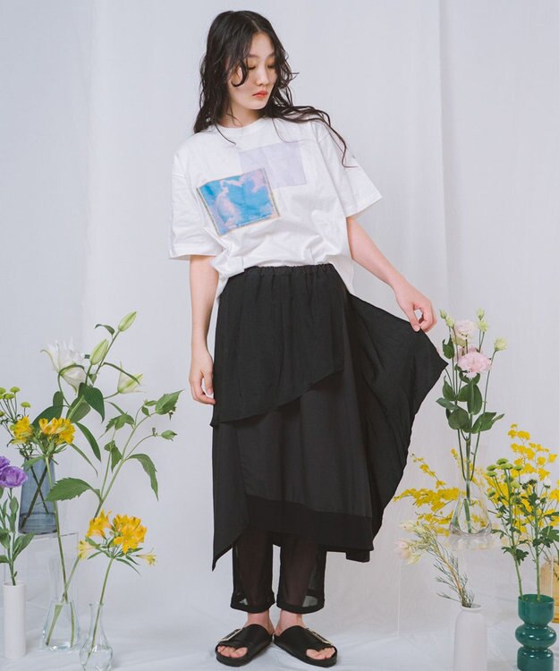 POLS PETAL スカート ブラック