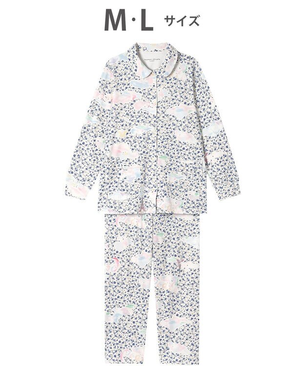 tsumori chisato SLEEP ツモリチサト パジャマ 長袖 長ズボン 綿100%(本体) レディース UDX581 /ワコール アイボリー