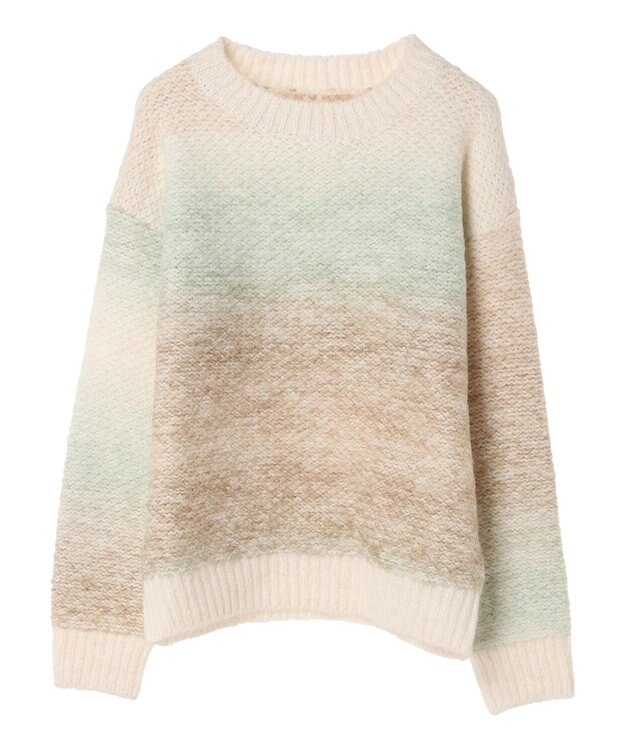 CRAFT STANDARD BOUTIQUE グラデーションクルーネックプルオーバー Ivory