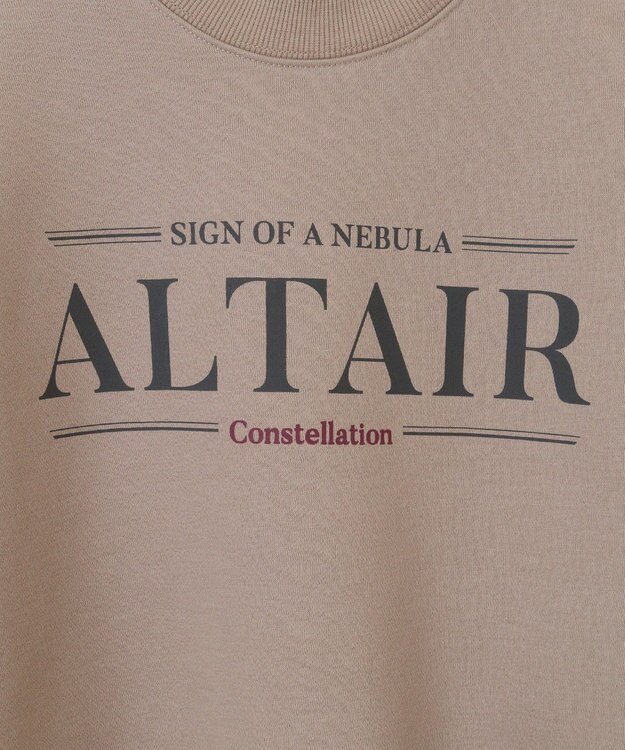 earth music&ecology アソートロゴショートスウェット Pink Beige