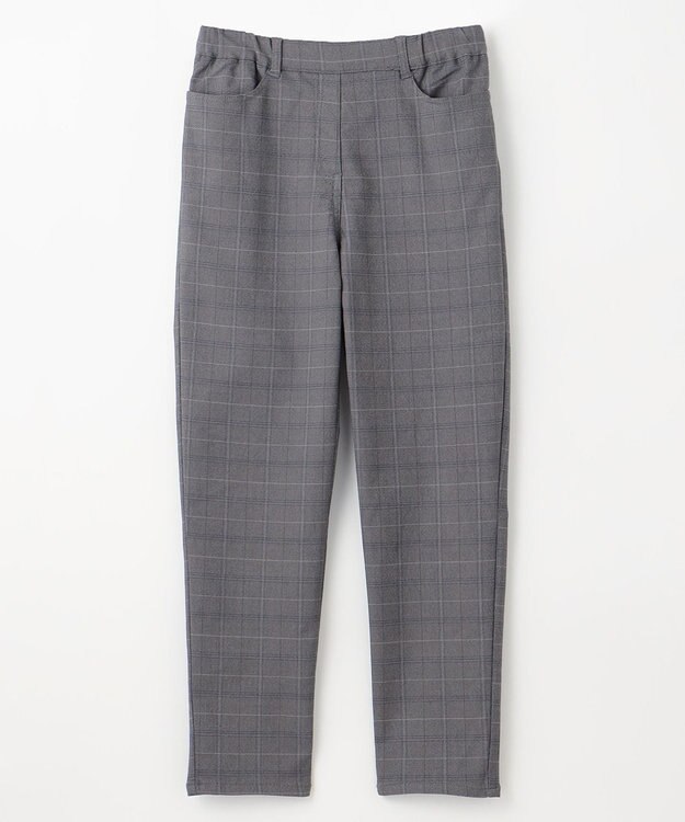 ANY 【ストレッチ/ガードル効果/裏起毛/ウエストゴム】大人の7daysウォームタッチパンツ チェック