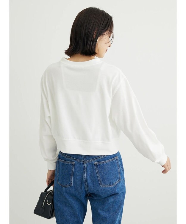 Green Parks ・ＥＬＥＮＣＡＲＥ　ＤＵＥシャーリング袖プルオーバー Off White