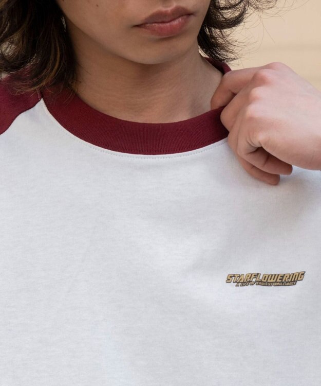 WEGO 【ユニセックス着用ITEM】ラグラングラフィックBIG　T（SS） ワイン