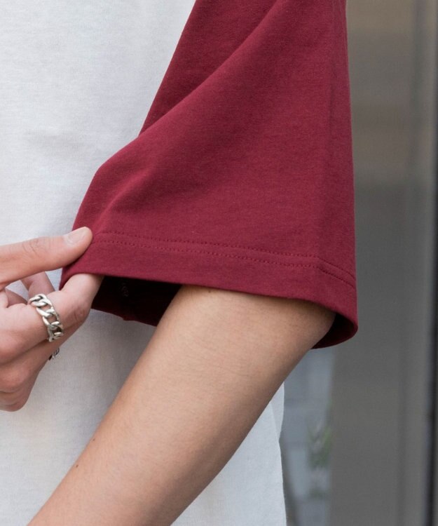 WEGO 【ユニセックス着用ITEM】ラグラングラフィックBIG　T（SS） ワイン