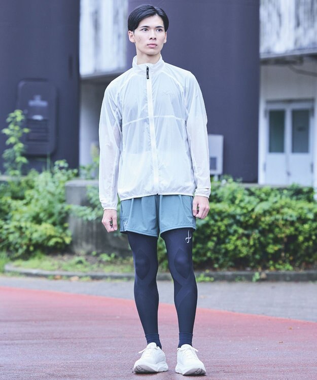 CW-X 【UNISEX】 CW-X ウインドブレーカー 上下開きファスナー スポーツウェア 長袖 ハイネック ユニセックス DWR599 /ワコール ホワイト