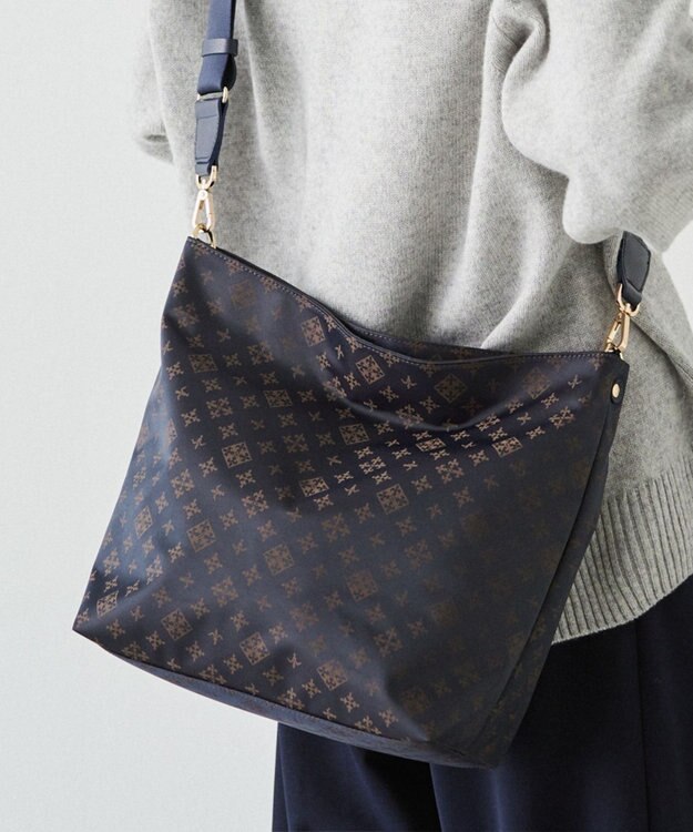 russet ナイロンジャガード2WAYショルダーバッグ(CE-1693) Purple/BR