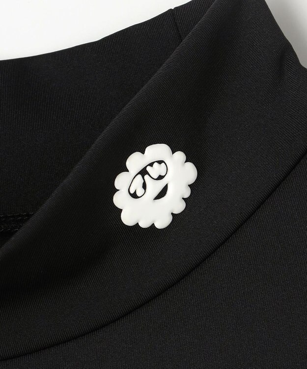 PW CIRCULUS 【吸水速乾 /  UV遮蔽率99.9% UVカット / ストレッチ】【MEN】アニマルグラフィックロングスリーブモックT  ゴルフ ブラック系