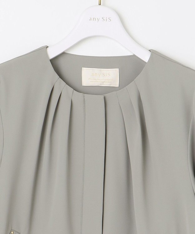 ANY SIS 【洗える】スプリング ブルゾン ライトカーキ