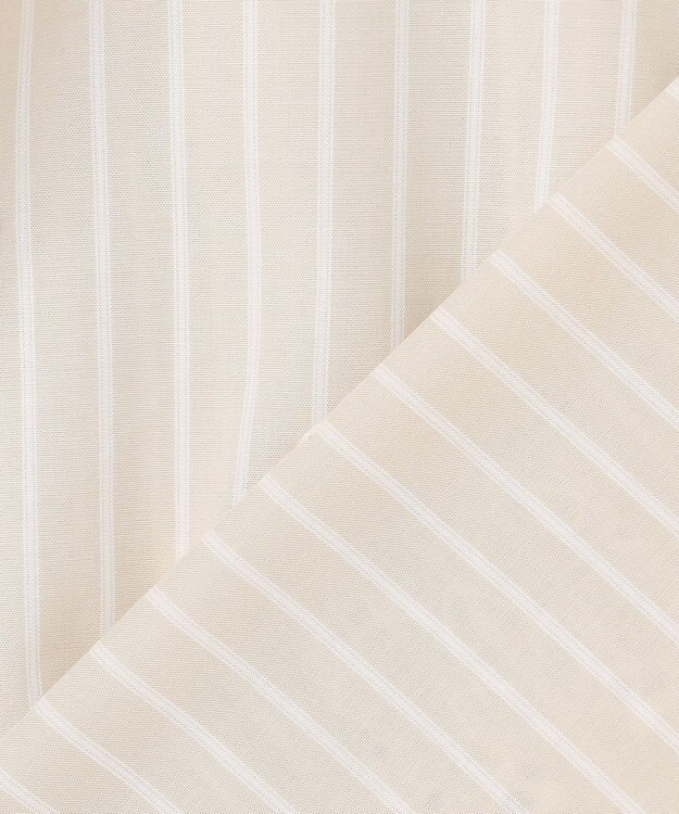 自由区 L エンブロイダリーブロードバンドカラー ブラウス フラックス×オフ