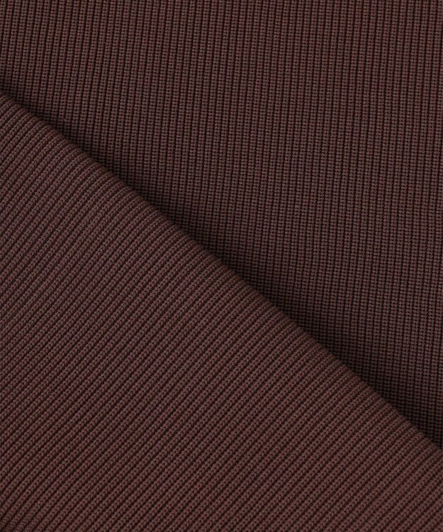 組曲 【洗える・軽量】パールディテールニット ベスト ダークブラウン系