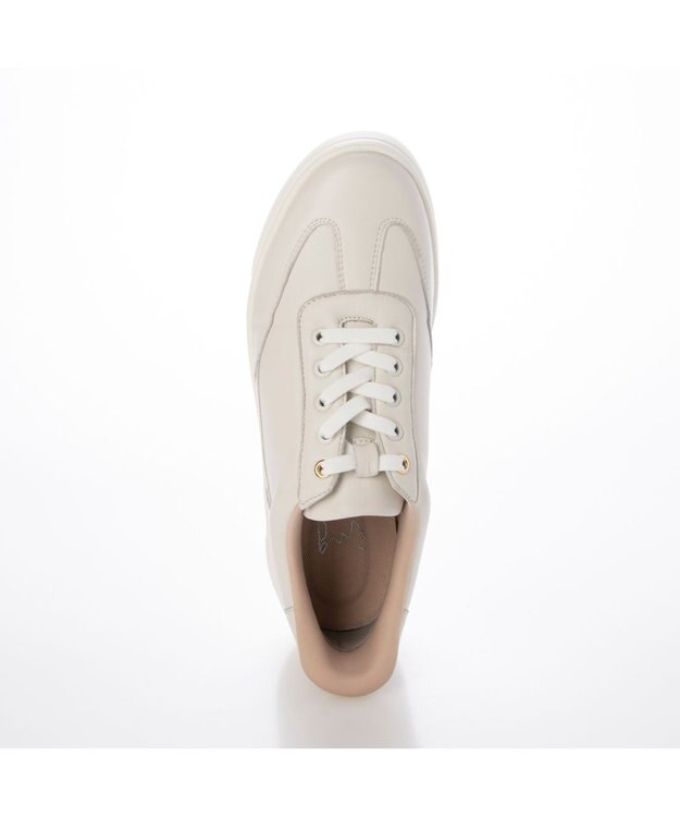 ing <ing>ハンズフリーレースアップスニーカー ホワイト