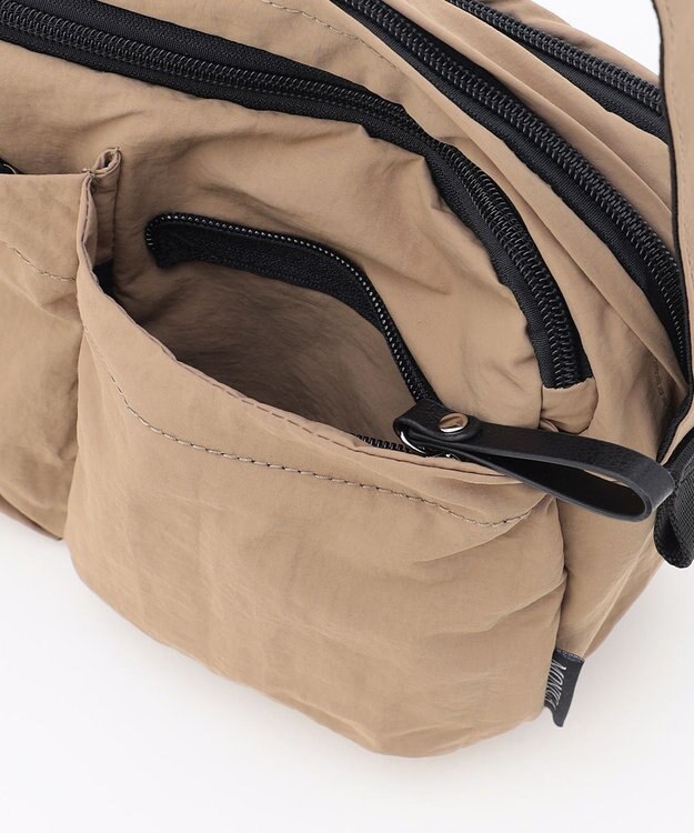 LA BAGAGERIE 【MONICA】フロントポケットショルダーバッグ グレージュ