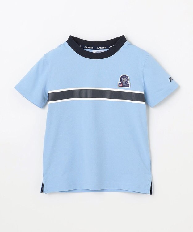J.PRESS KIDS 【速乾】【100-130cm】ラインプリント Ｔシャツ サックスブルー系