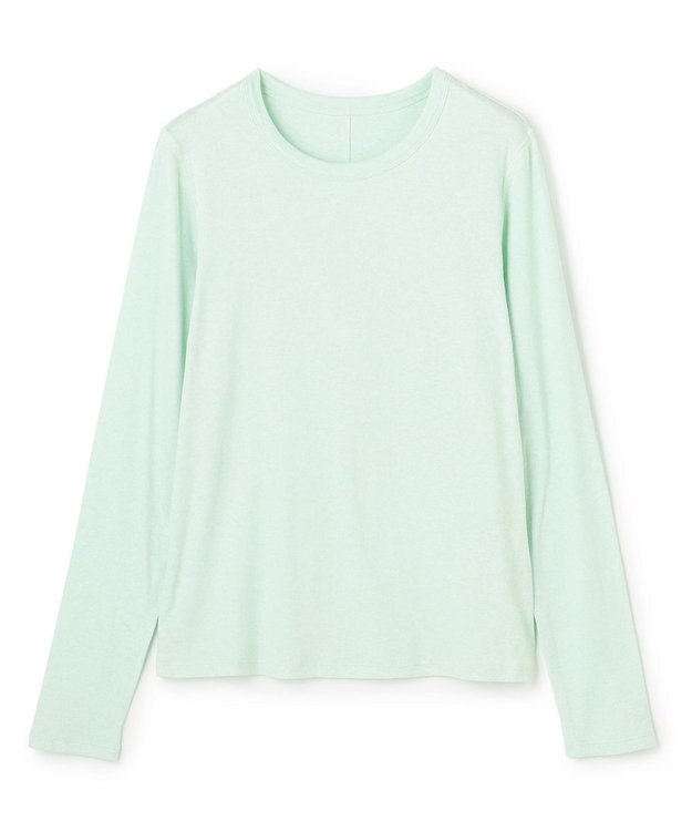 UNFILO コットンカシミヤ クルーネックカットソー ミント